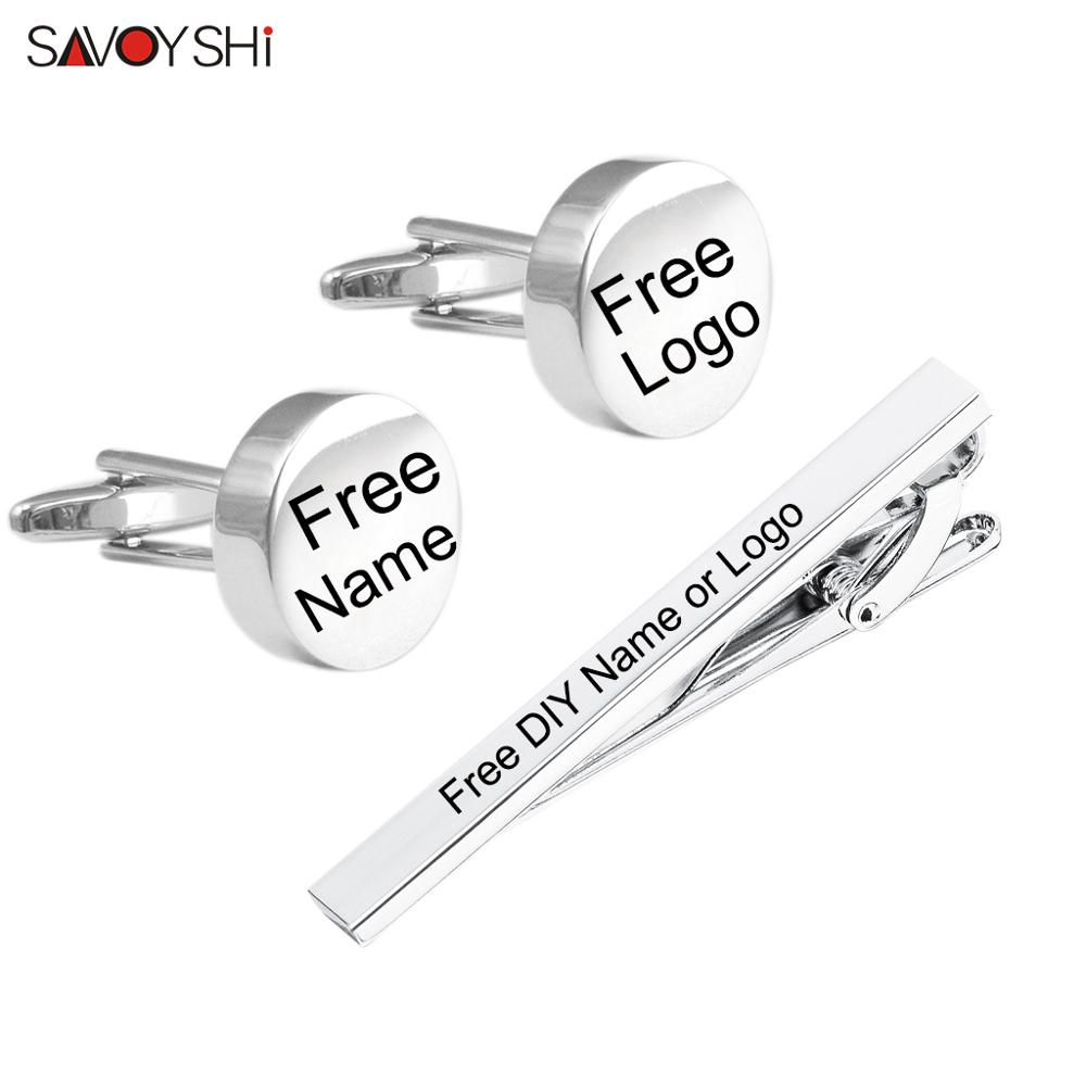 Tie Bar Set Gift - SAVOYSHI Manschettenknöpfe mit kostenloser Gravur und