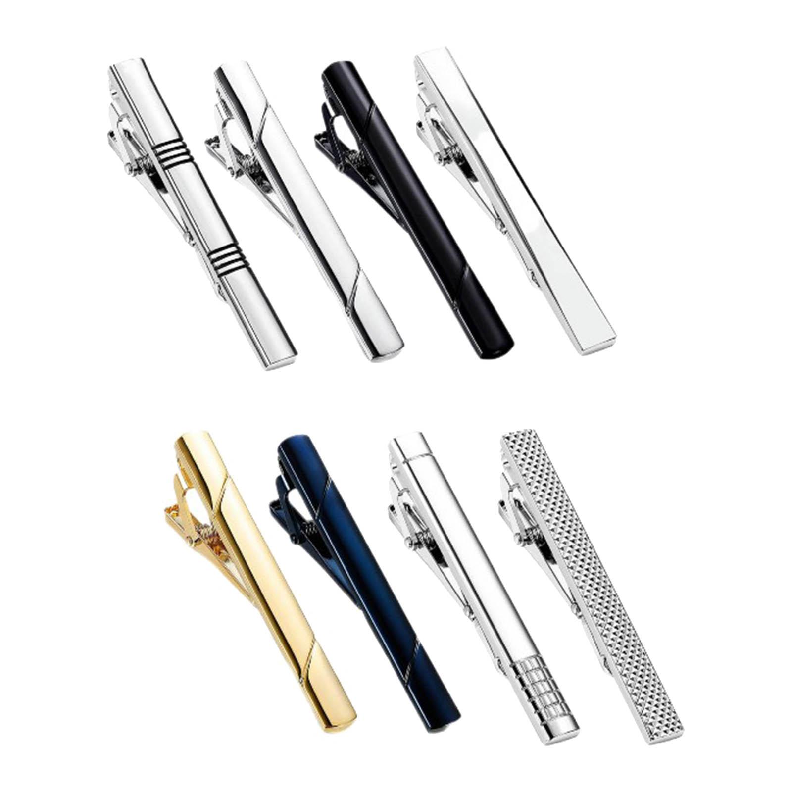 Tie Bar Set Gift - Krawattenklammern Hemdknöpfe Hochzeit Business Krawattenspange Herren