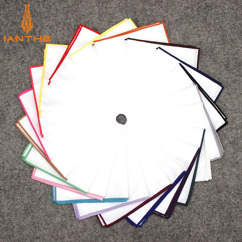 Handkerchief Cotton Men - 2018 mode Herren Baumwolle Weißes Taschentuch