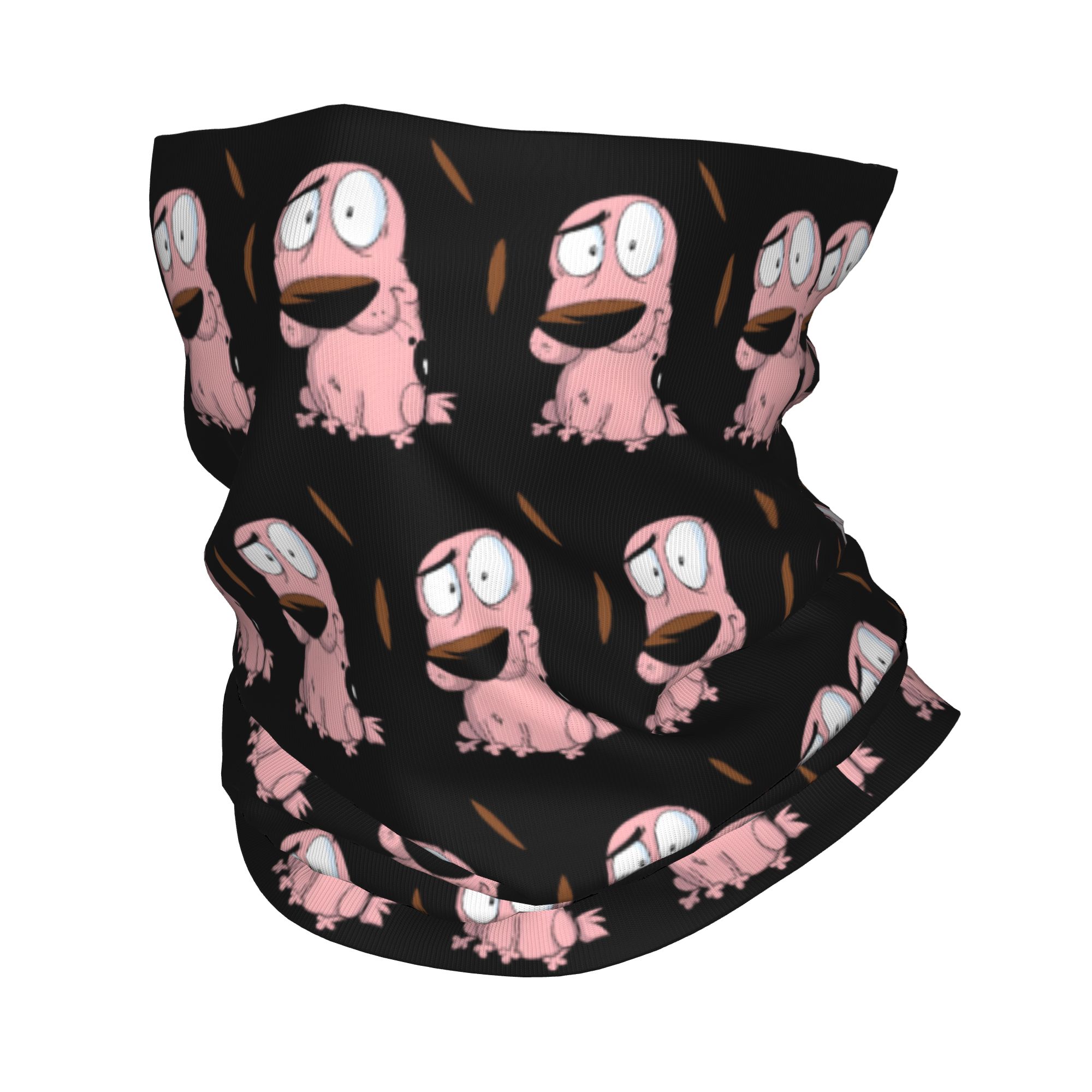 Neck Warmer Tube - Individuelles Cartoon Courage Dog Winter-Stirnband und
