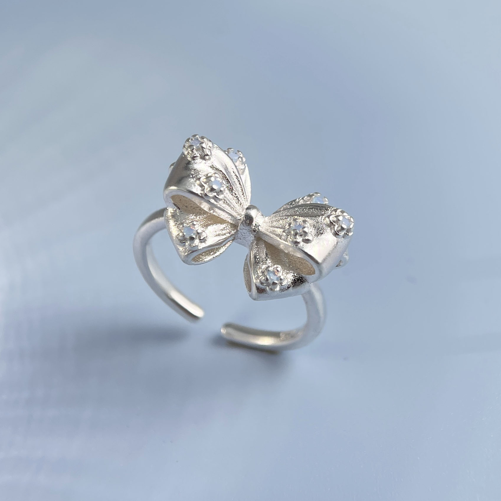 Tie Clip Silver - Ringe aus 925er-Sterlingsilber für Damen, Paare,
