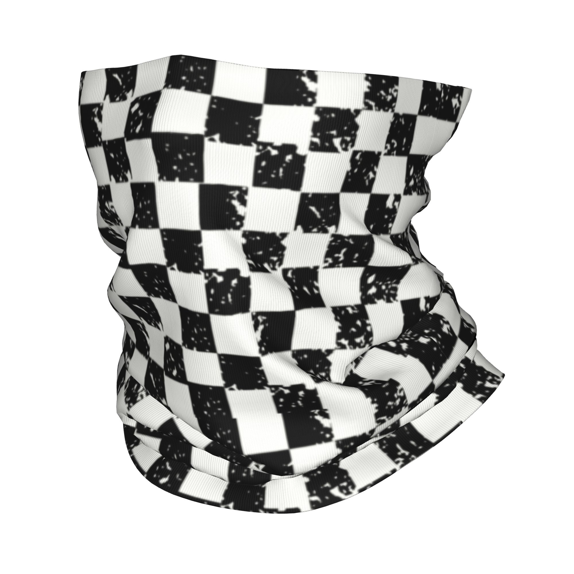 Neck Warmer Tube - Maßgefertigtes Retro-Kariertes Flaggen-Winter-Stirnband und Halswärmer für