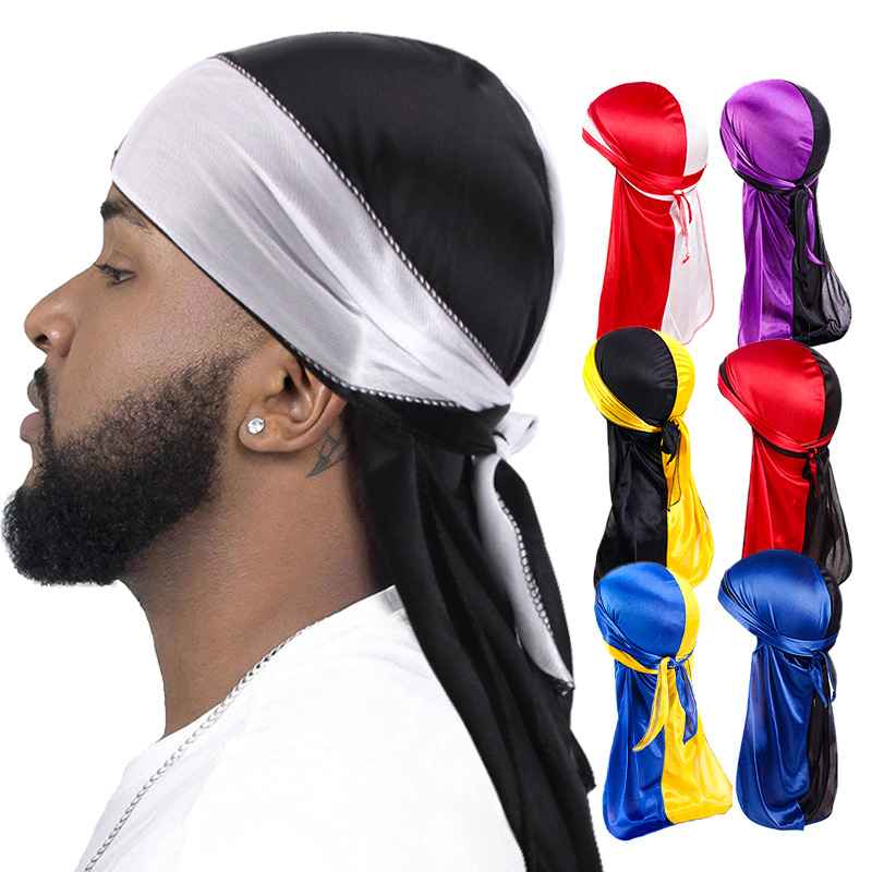 Bandana Doo Rag - Neue seidige Durag Long Tail Headwraps