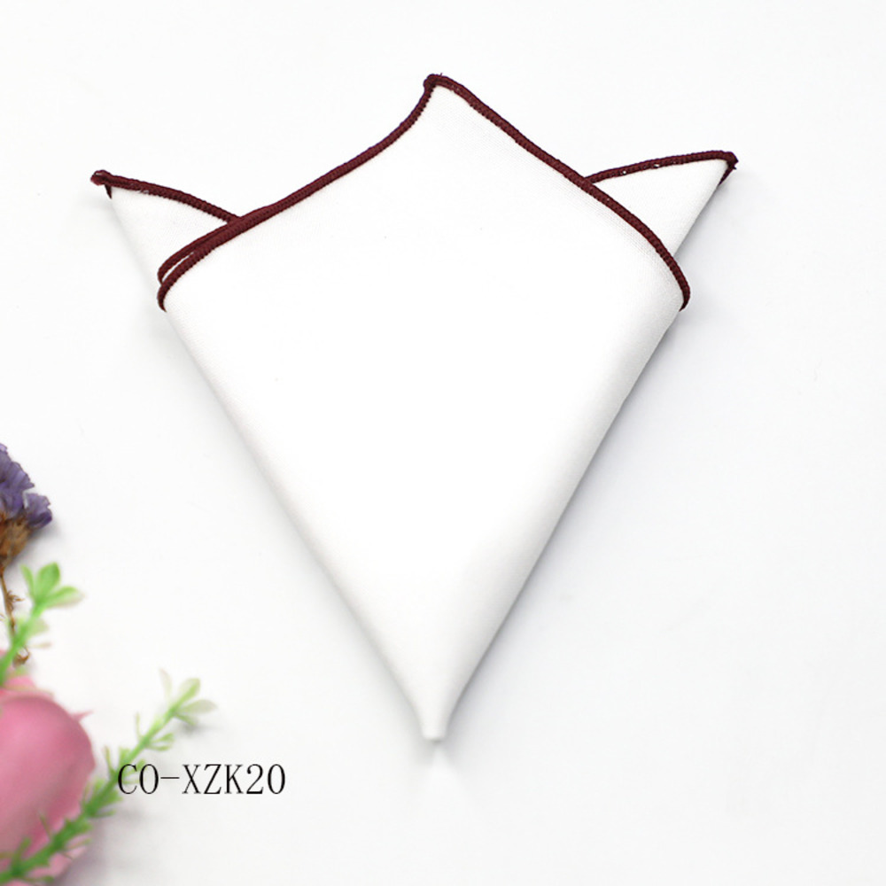 Solide gestreifte braune Einst – Handkerchief Cotton Men Bewertung und Preis