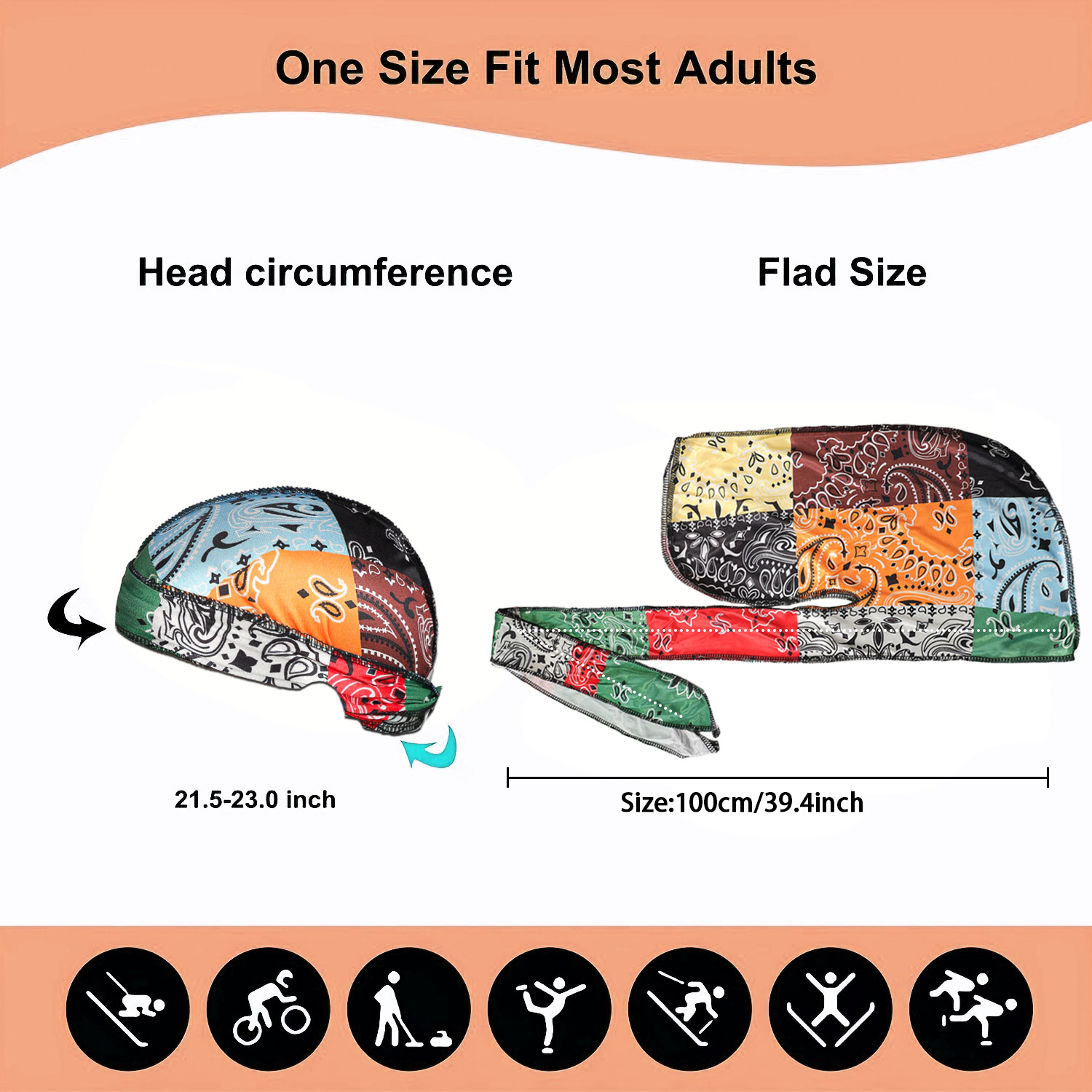 Paisley-Druck, seidige Durags- – Bandana Doo Rag Bewertung und Preis