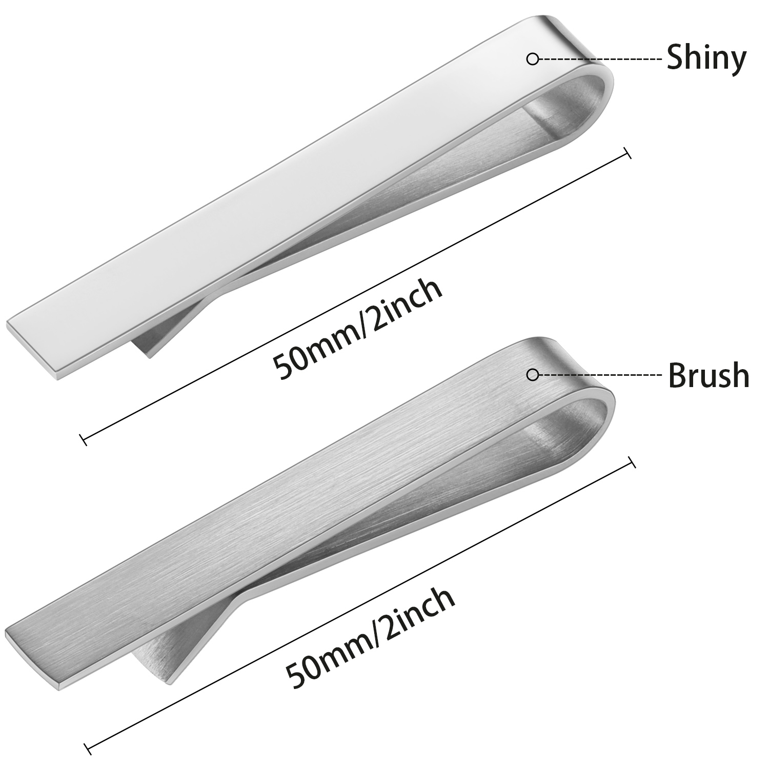 HAWSON 2 in shiny und brushTie – Tie Bar Set Gift Bewertung und Preis