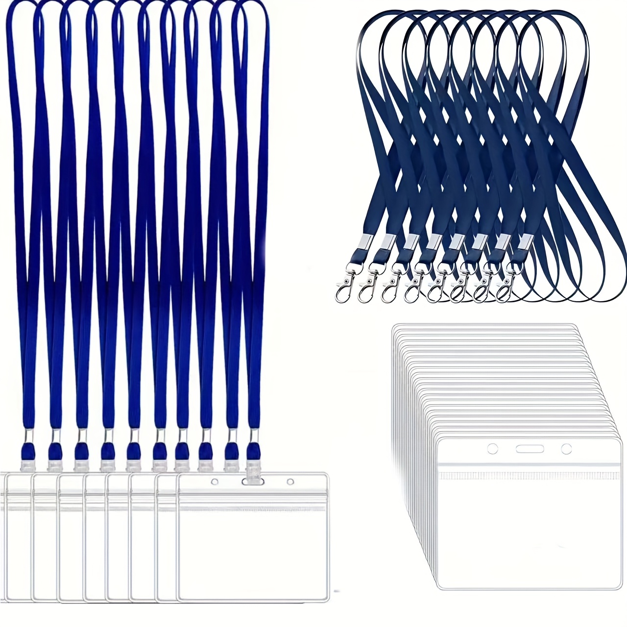 10er-Set transparenter PVC-Aus – Lanyard Badge Holder Bewertung und Preis