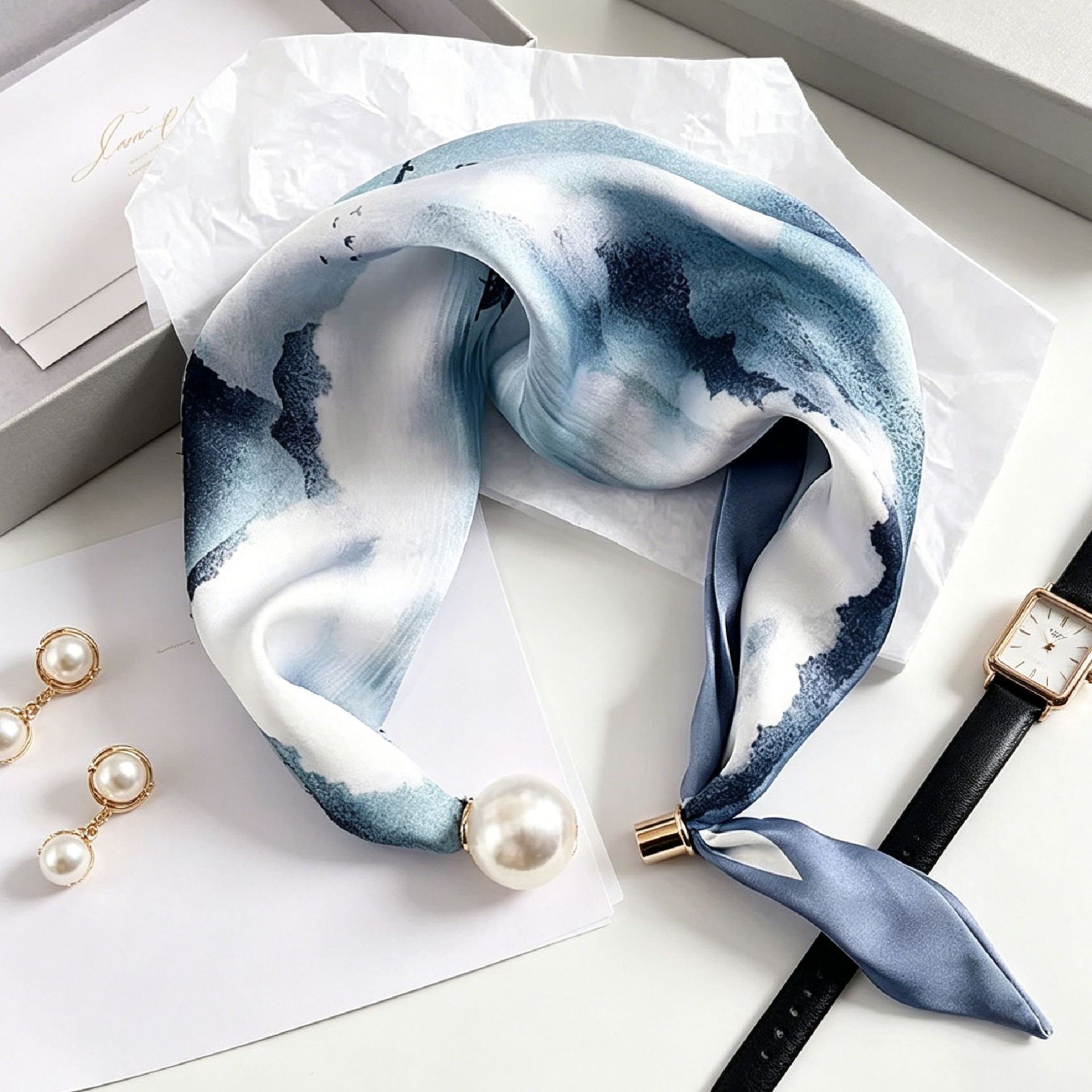 Eleganter Schicker Perlenstrei – Ascot Neck Scarf Bewertung und Preis