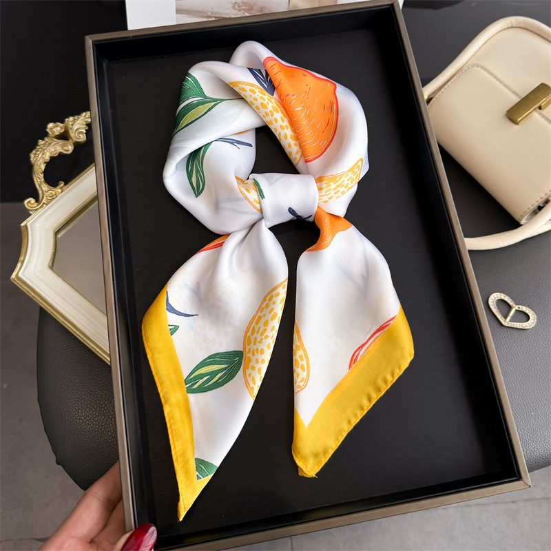 2026 neue Obst Druck Seide Qua – Ascot Neck Scarf Bewertung und Preis