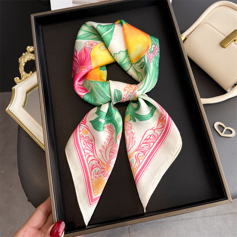 2026 neue Obst Druck Seide Qua – Ascot Neck Scarf Bewertung und Preis