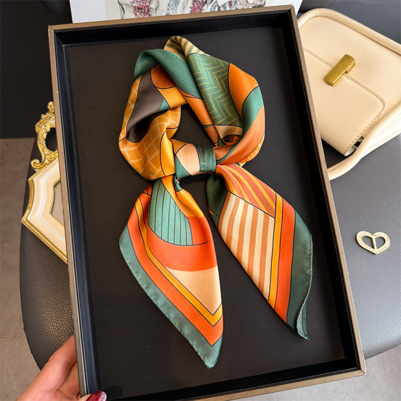 2026 neue Geometrie Druck Seid – Ascot Neck Scarf Bewertung und Preis