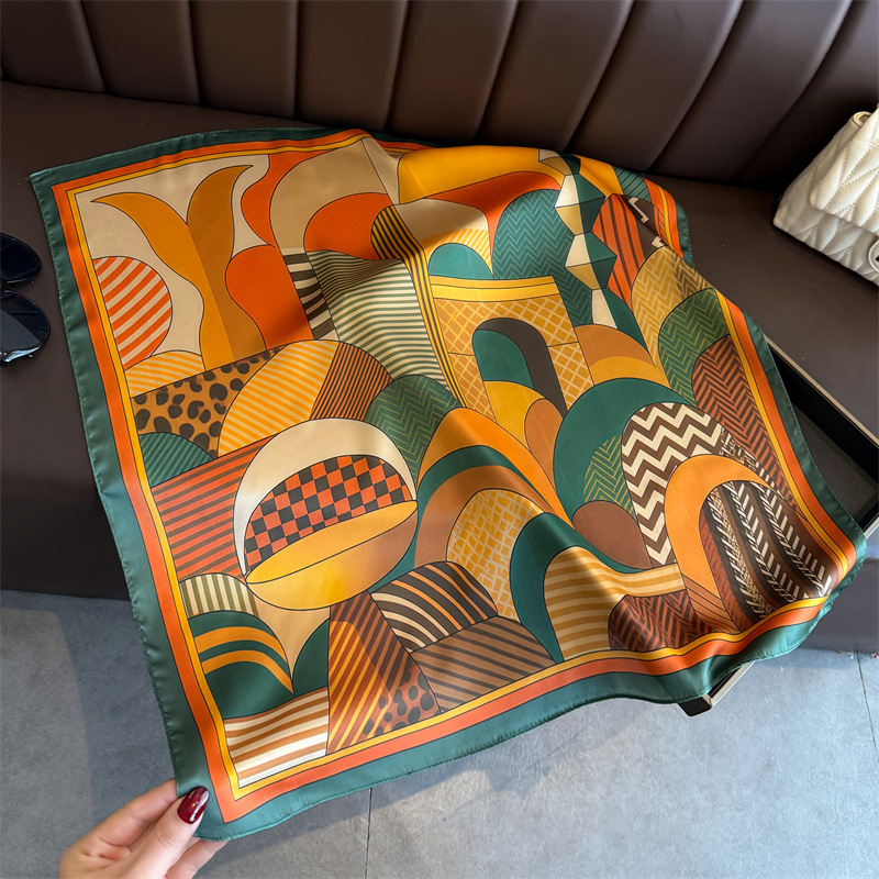2026 neue Geometrie Druck Seid – Ascot Neck Scarf Bewertung und Preis