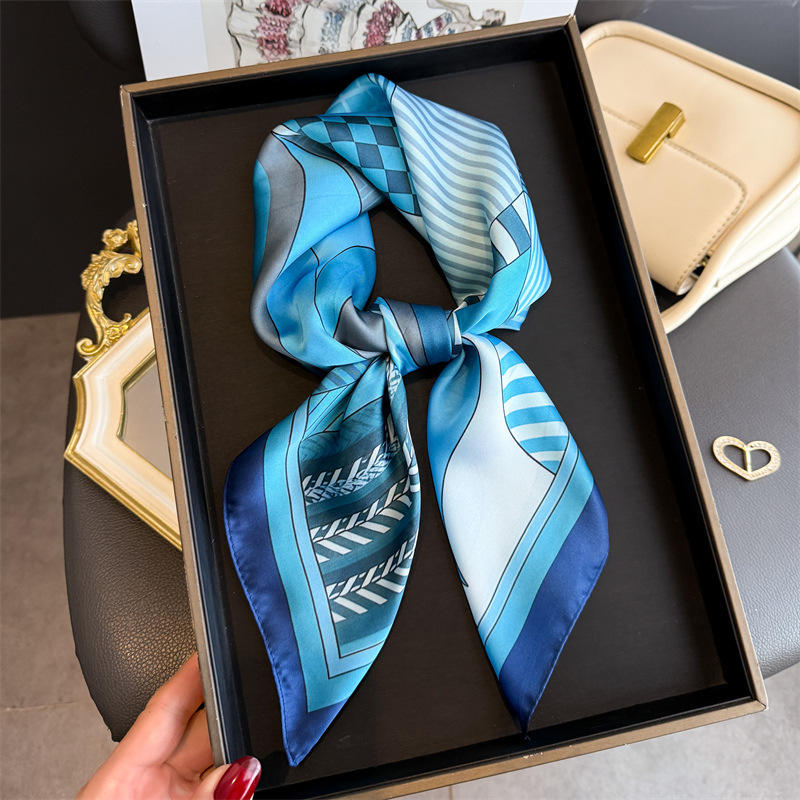 2026 neue Geometrie Druck Seid – Ascot Neck Scarf Bewertung und Preis