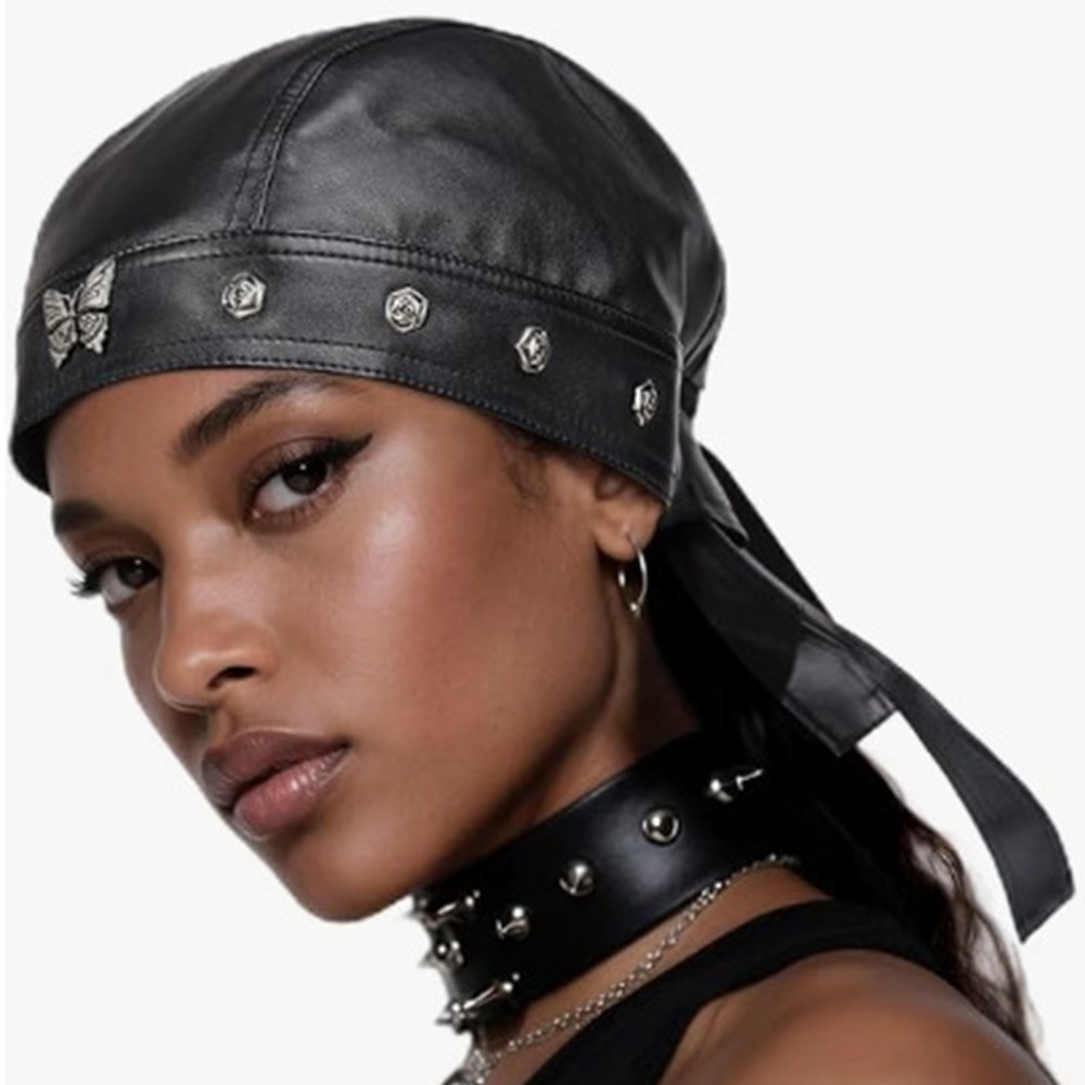Neue schwarze Biker-Kappe aus  – Bandana Doo Rag Bewertung und Preis